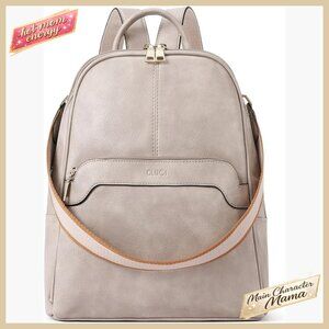 Convertible Vegan Leather Backpack Purse Minimal Chic Travel Daypack Adjustable